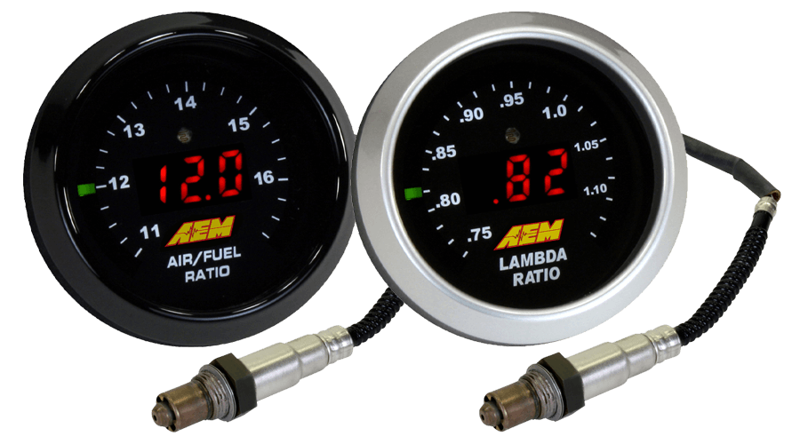 Aem O2 Sensor Kit R53 AEM Wideband O2 Air/Fuel UEGO Gauge Kit